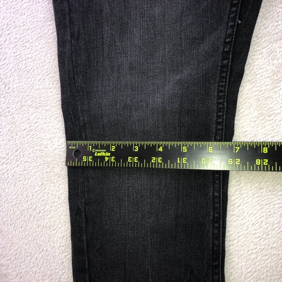 Levi's Women's 512 Jeans Size 16 Slim Taper Black Denim Classic Casual Travel - Picture 9 of 16